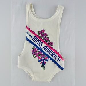 Vintage Little Girls Miss America Swimsuit